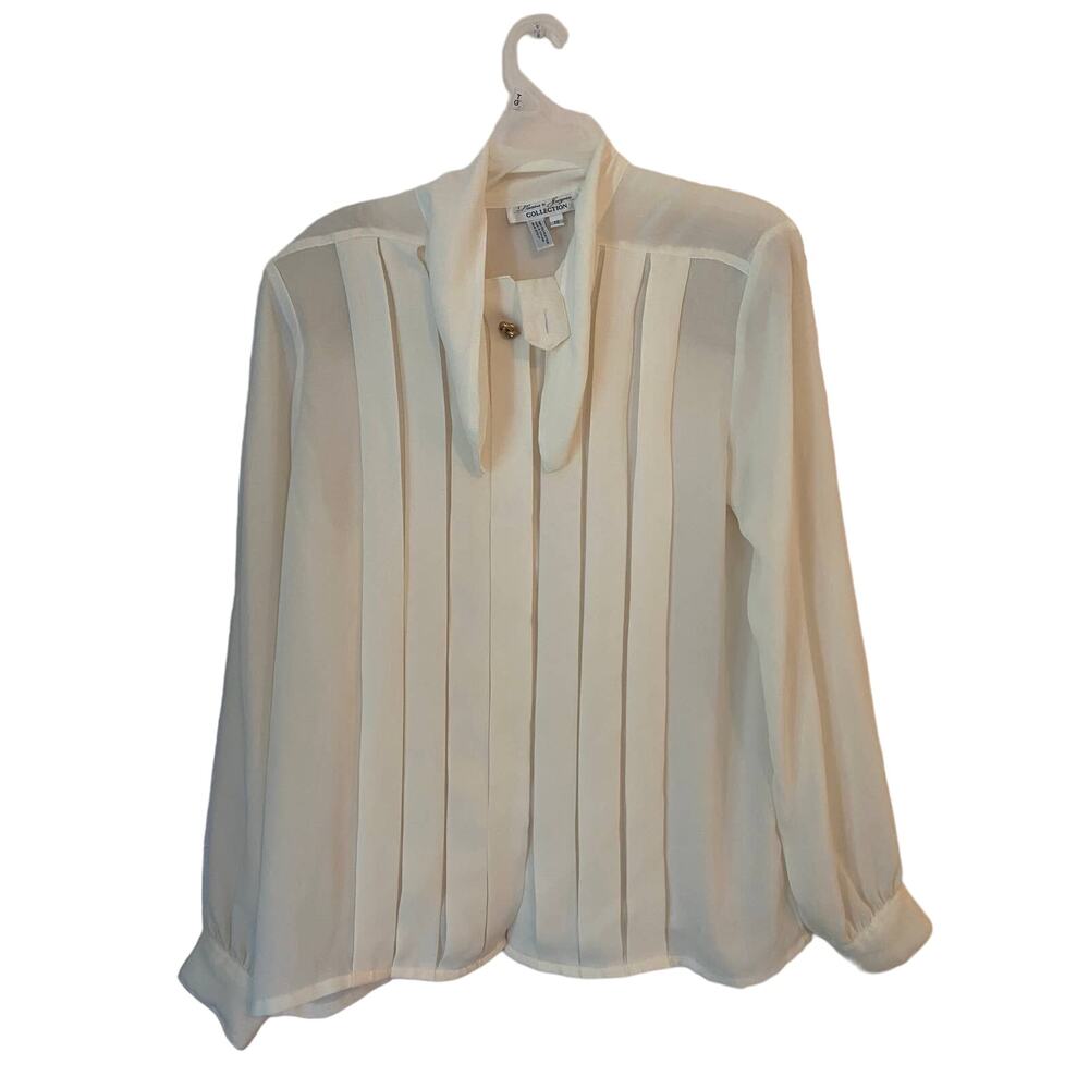 Laura & Jayne sheer pleated vintage top cottagecore